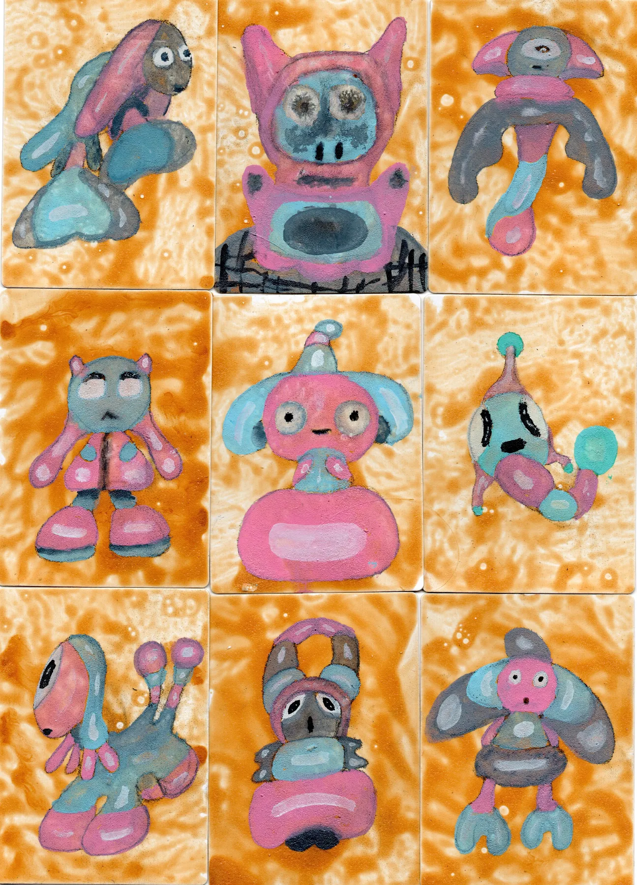 ACEO's 172-180 aceo art card