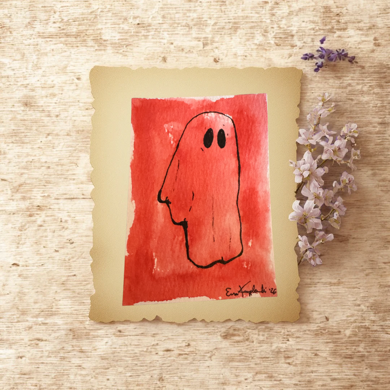 Scarlet Spook aceo art card