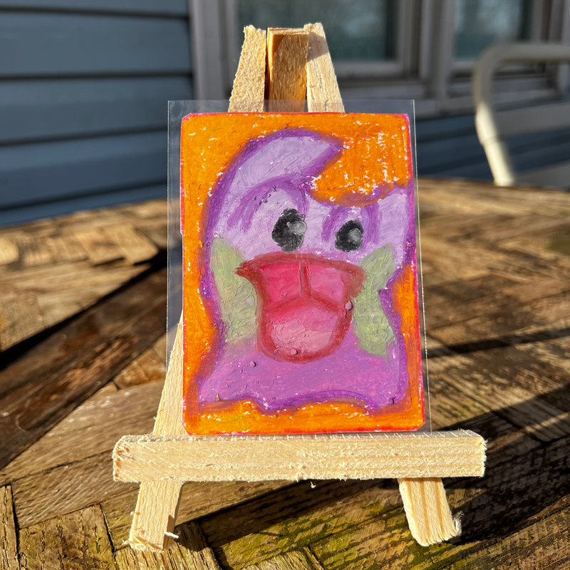 Purple Slime Poke aceo art card