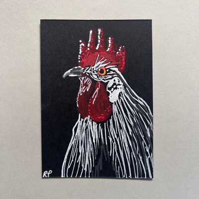 Rise and Shine aceo art card thumbnail 1