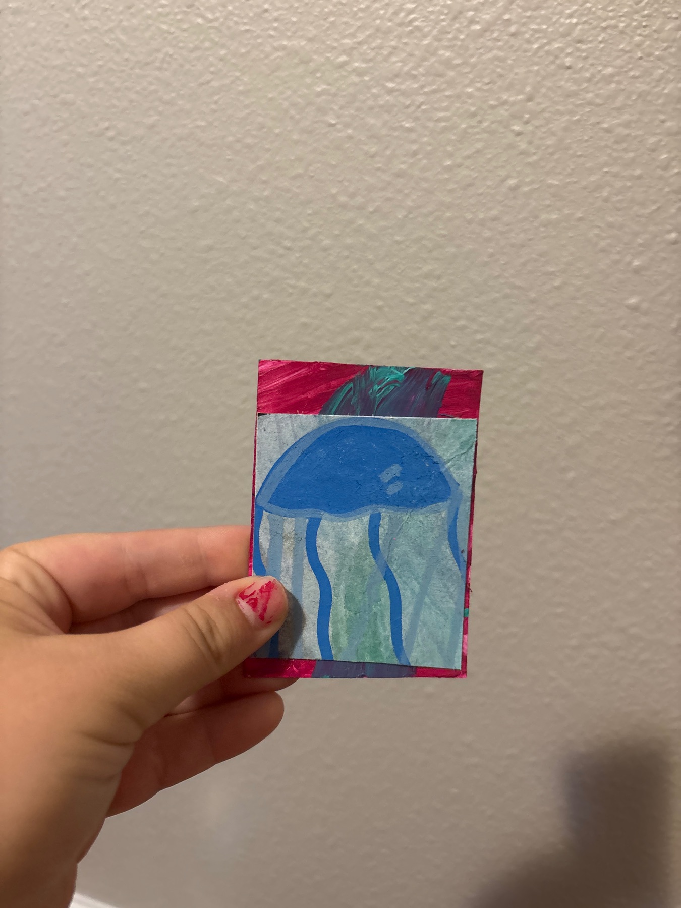 Jelly fish #11 aceo art card