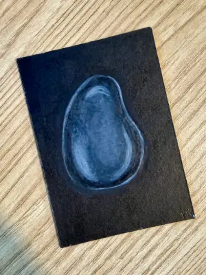 Water Drop aceo art card thumbnail 1