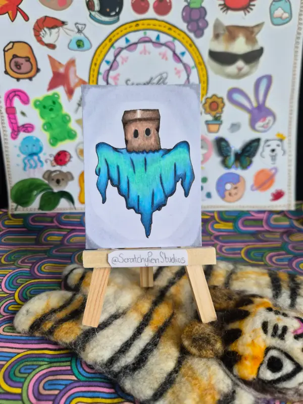 "Incognito" Ghost aceo art card