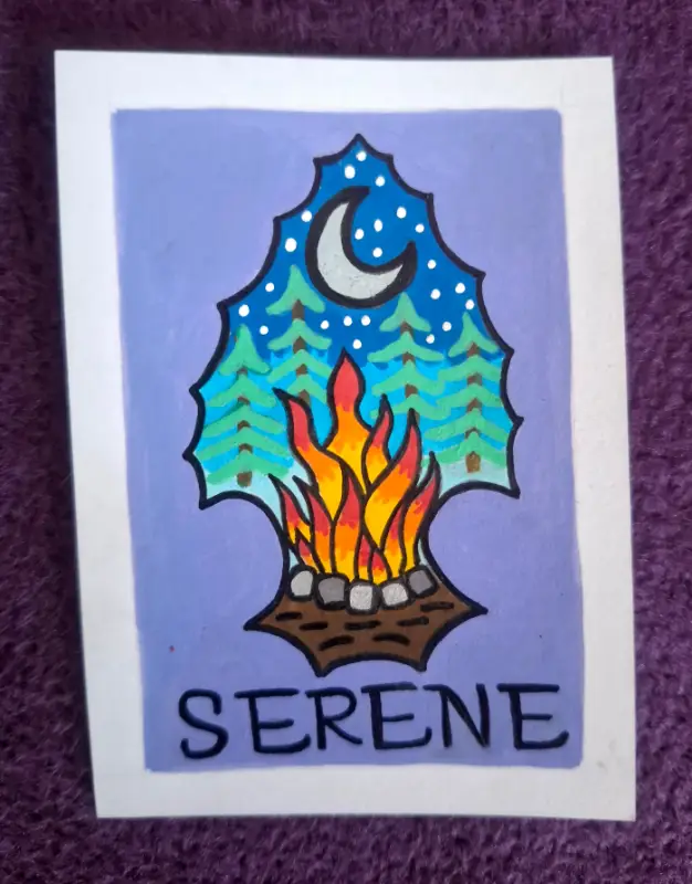 SERENE aceo art card
