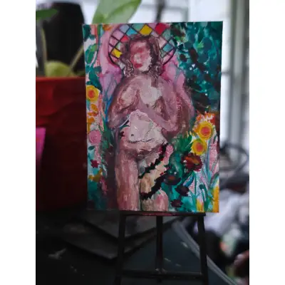 Garden Talk | Molls aceo art card thumbnail 1