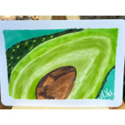 Ava Avacado aceo art card thumbnail 2