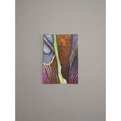 Tiger Heron I and II aceo art card thumbnail 2