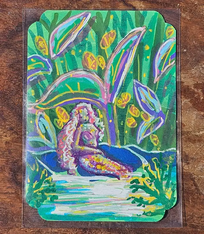 Koi Mer-karp aceo art card