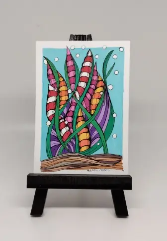 Under the Sea (Vines) aceo art card