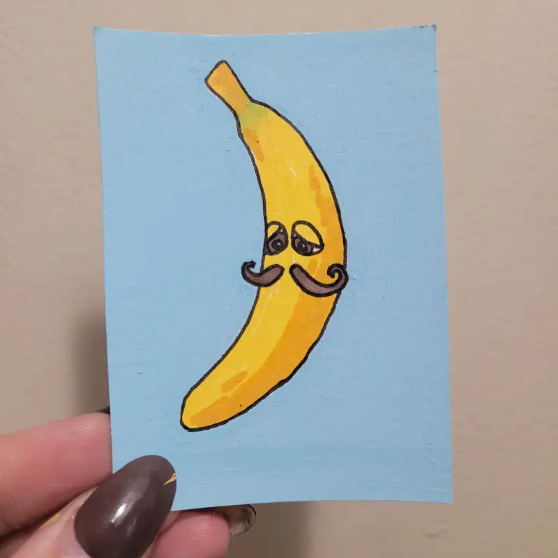 Benson Banana aceo art card