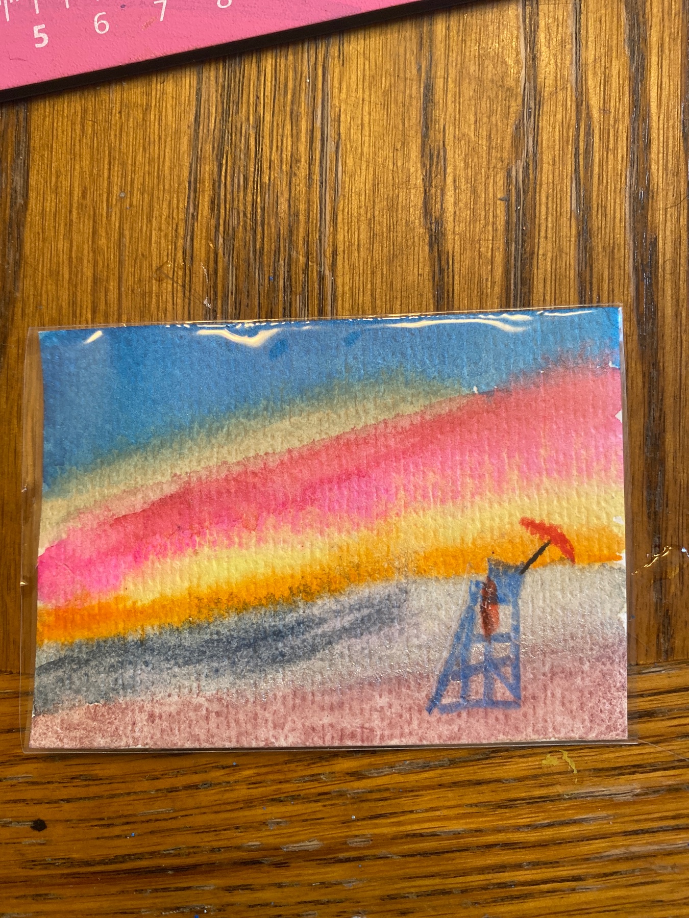“Beach Bound” aceo art card