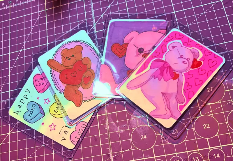 Valentines Collection aceo art card