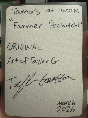 Farmer Pochitchi aceo art card thumbnail 2