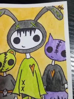 Costume Time aceo art card thumbnail 2