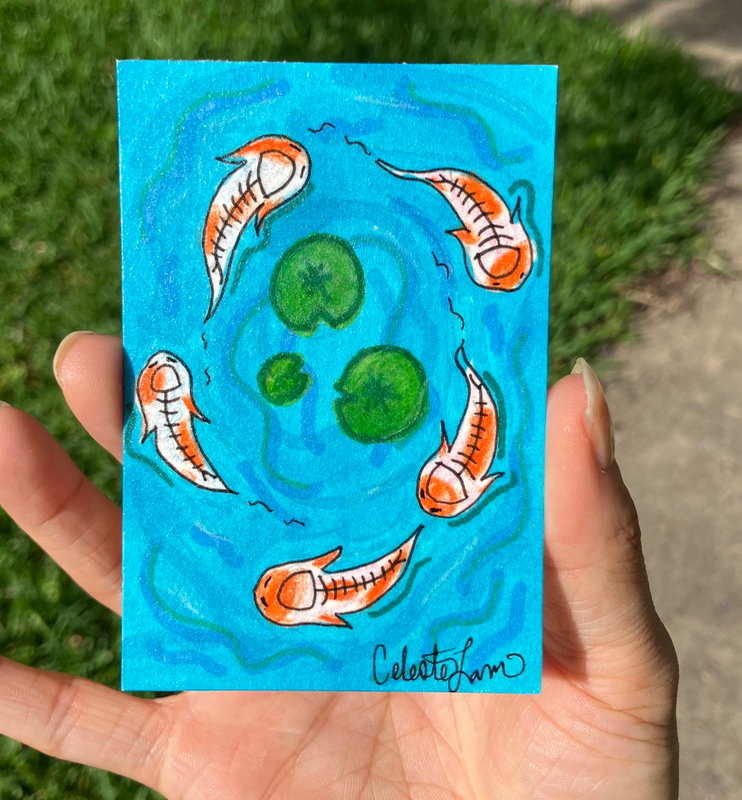 Magical Pads aceo art card