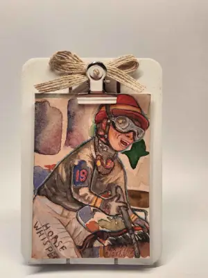 Original ACEO Bundle Set of Two- Golden Tempo and A Tale of Two Brothers - 2.5" x 3.5" Watercolor aceo art card thumbnail 3