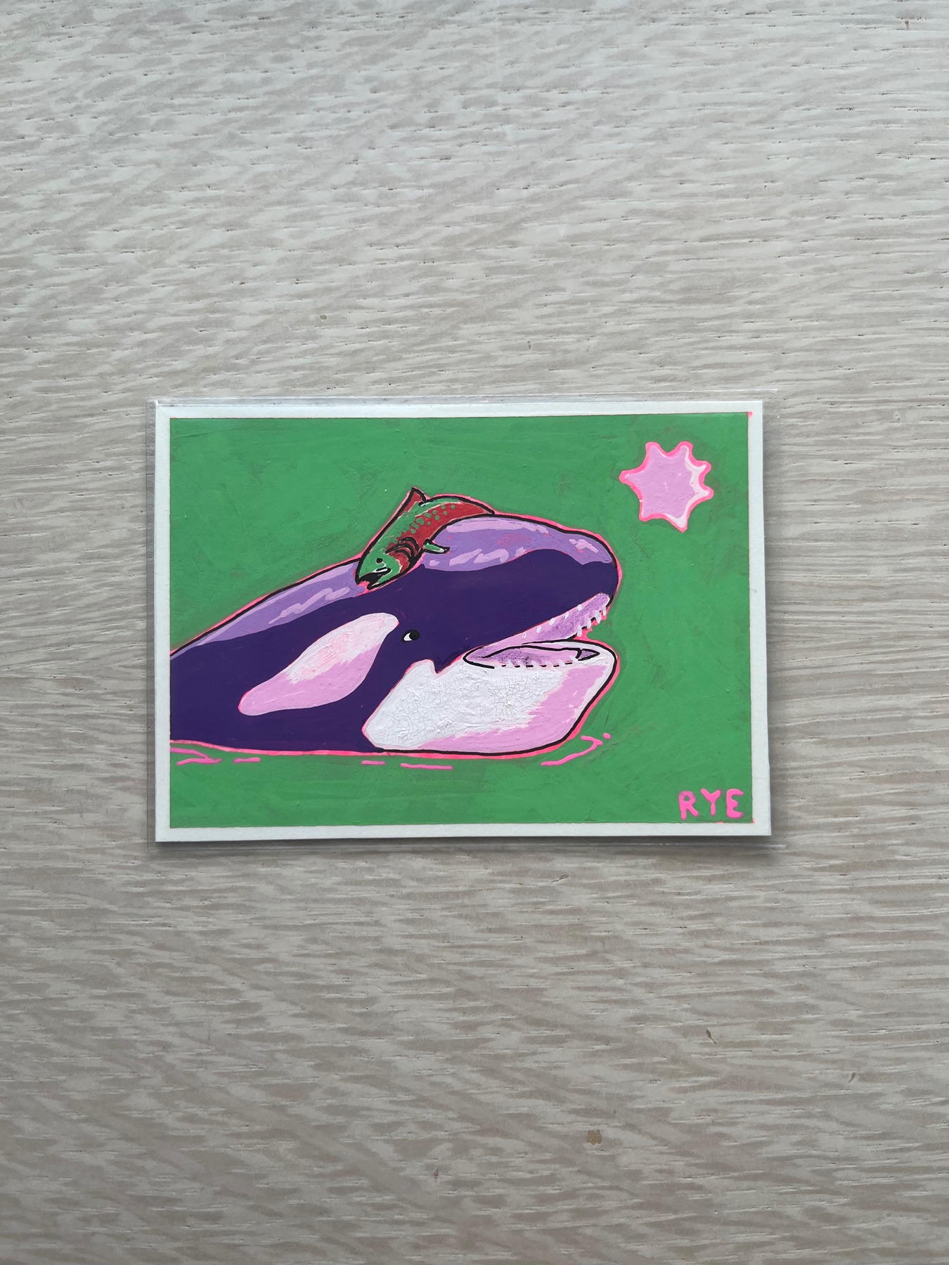 Orca Fashion 🐟 aceo art card