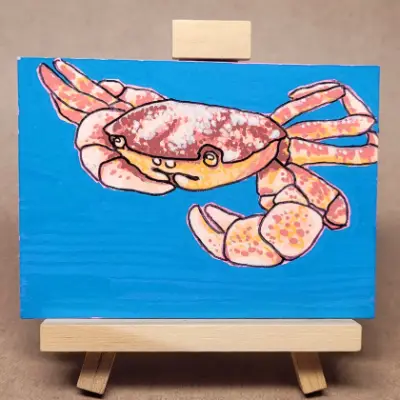 I'm walkin' here! aceo art card thumbnail 1