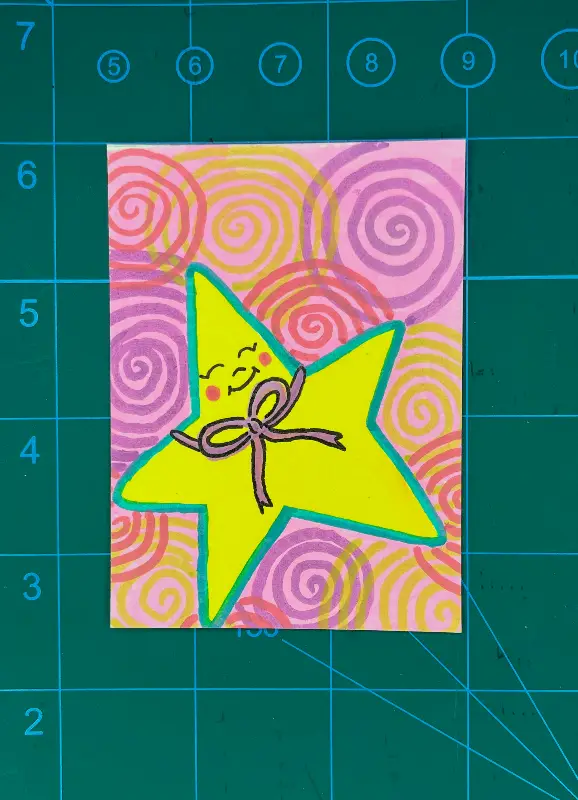 Star Friend aceo art card