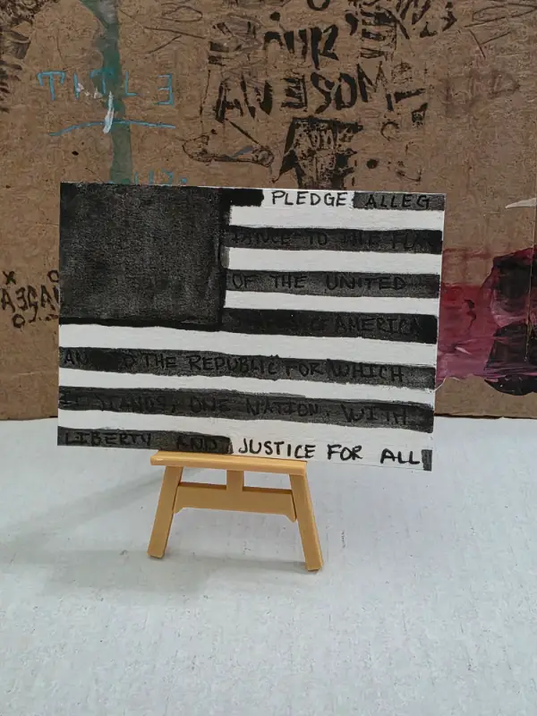 Redacted aceo art card