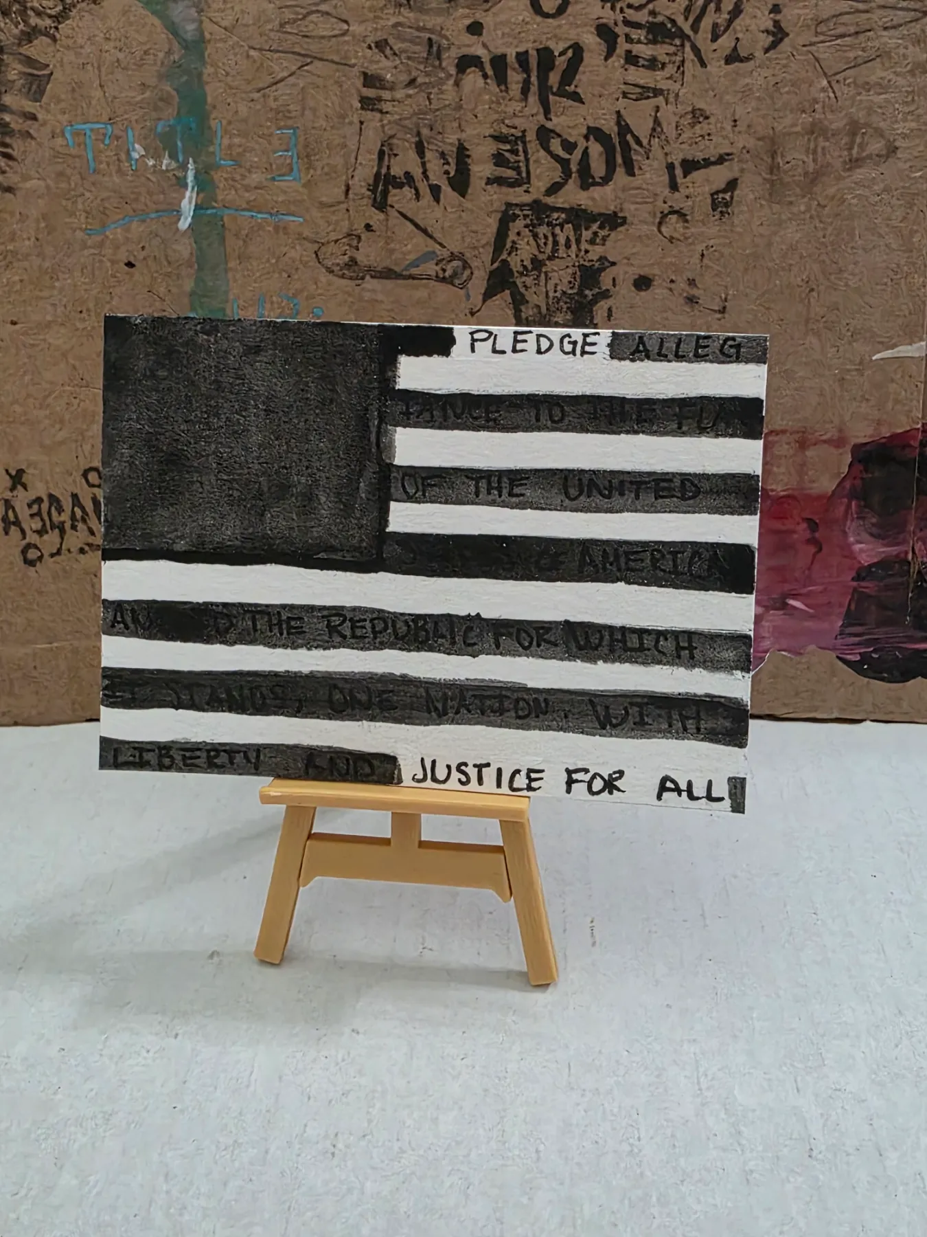 Redacted aceo art card