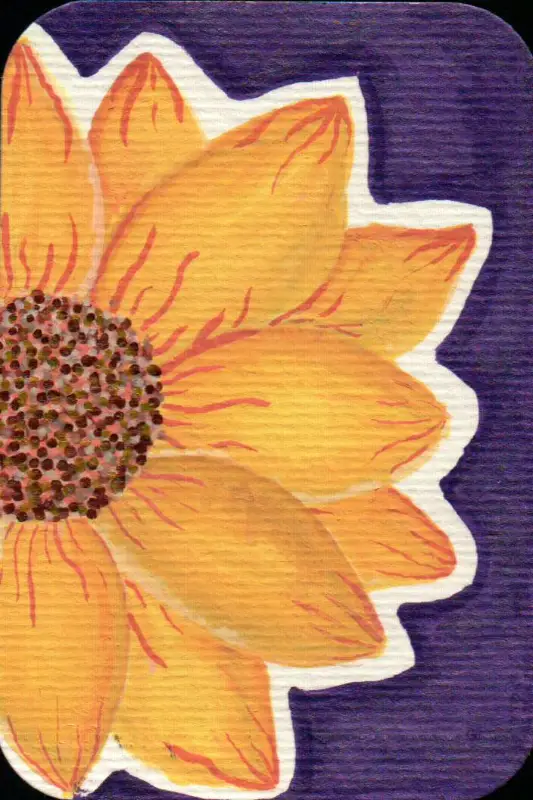 Sunflower #2 aceo art card