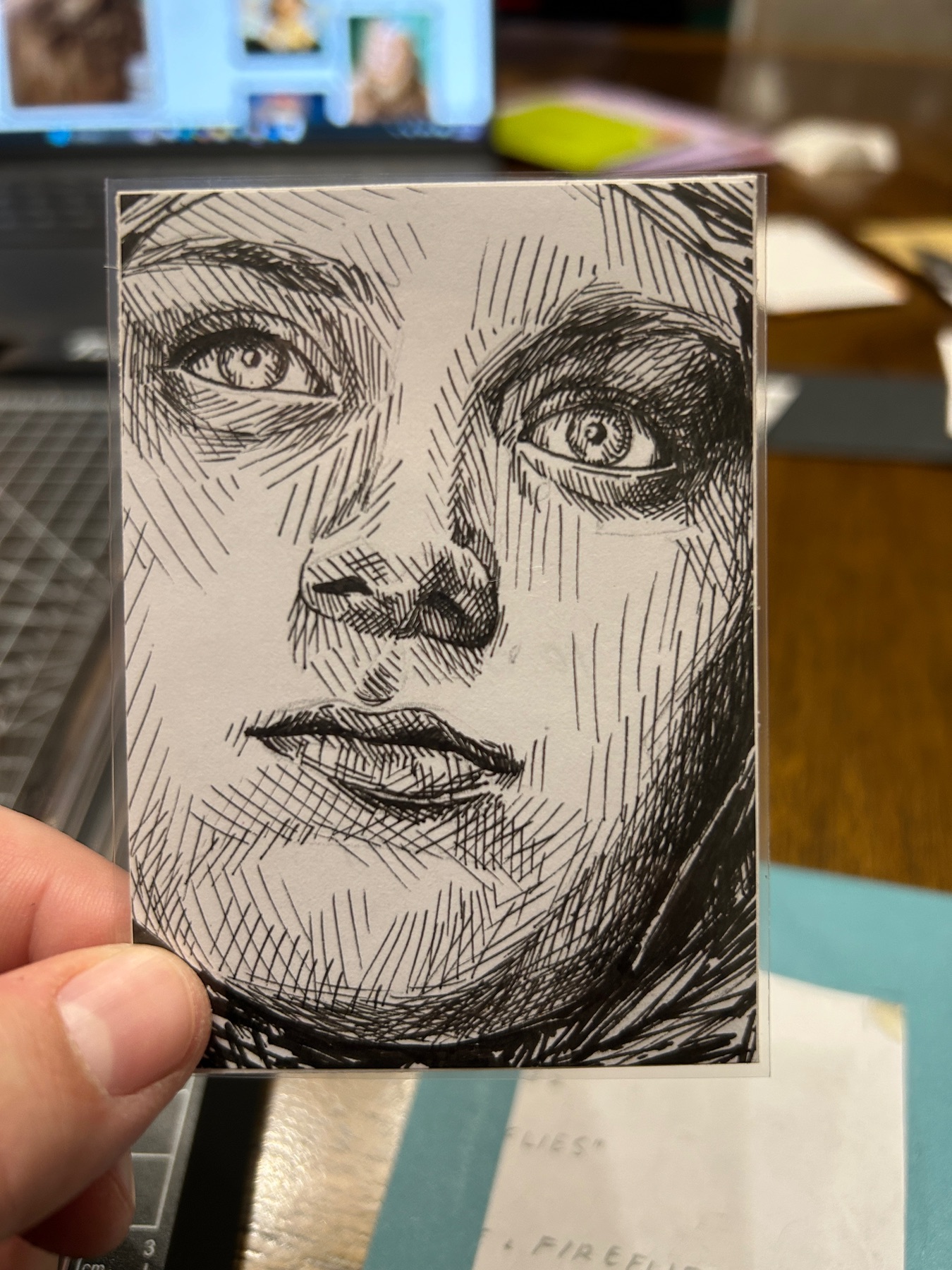 Vacant aceo art card