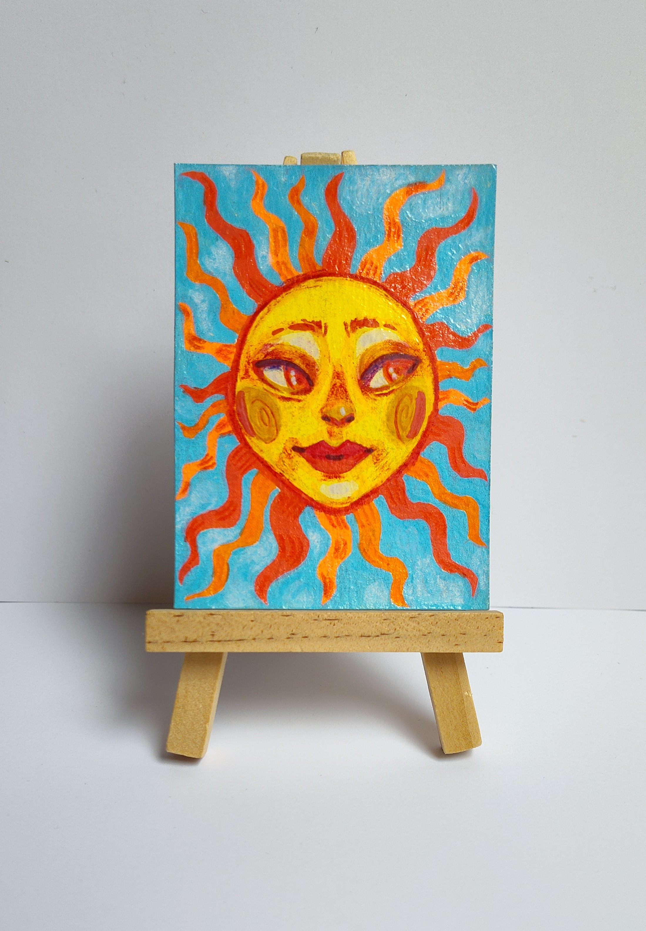 Shinning Sun aceo art card