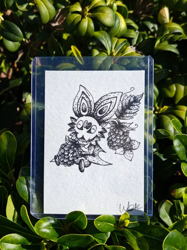 Bat aceo art card