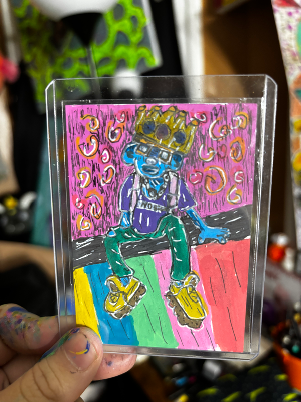Throne on the Block aceo art card
