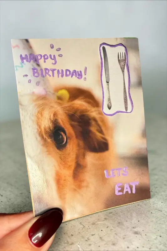 Let's Eat aceo art card