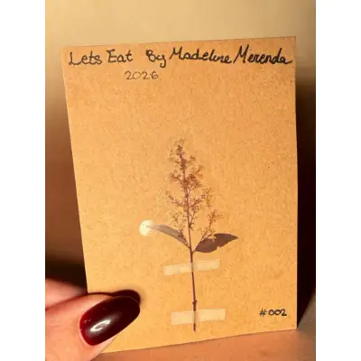 Let's Eat aceo art card thumbnail 2