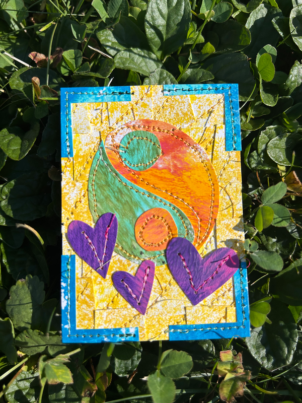 Love n’ yin yang aceo art card