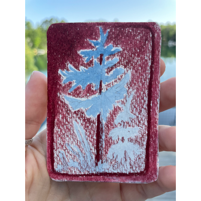 Back Sun aceo art card thumbnail 1