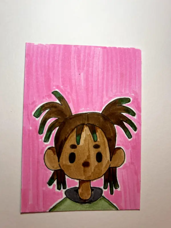 Portrait 6 aceo art card