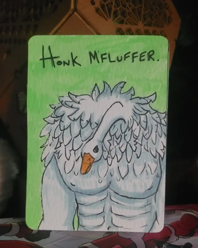 Honksly aceo art card