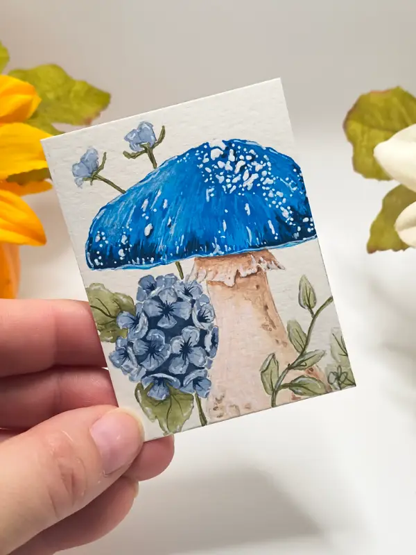 Blue Enchantment aceo art card
