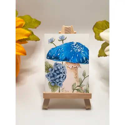 Blue Enchantment aceo art card thumbnail 2
