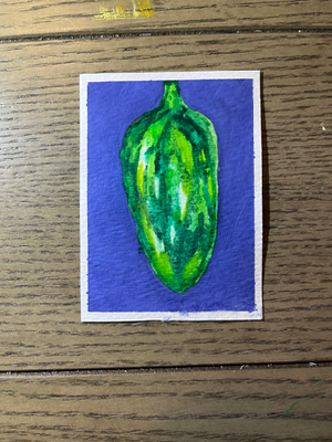 Jalapeño aceo art card thumbnail 1