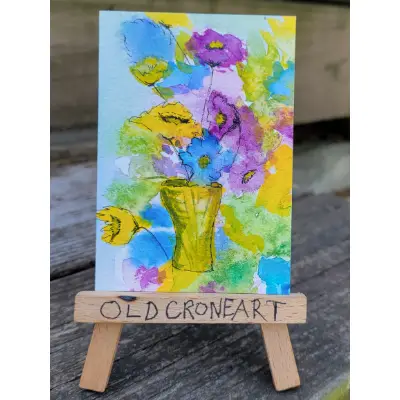 A Sweet Bouquet aceo art card thumbnail 2
