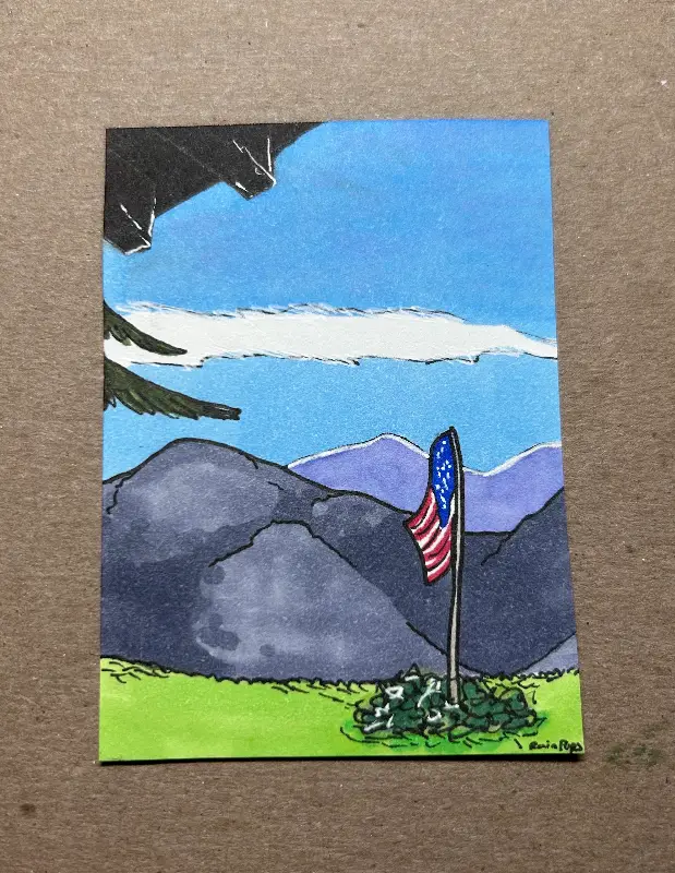 Mountaintop View Bundle aceo art card