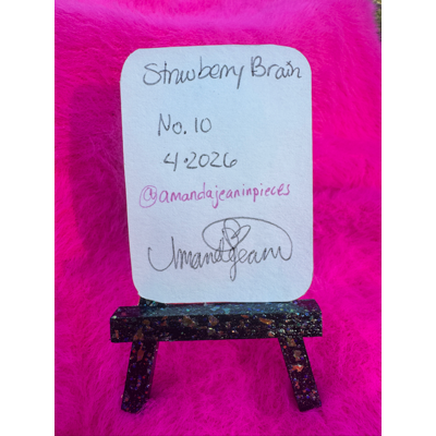 Strawberry Brain aceo art card thumbnail 2