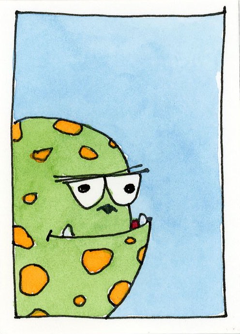 "Vincent" aceo art card