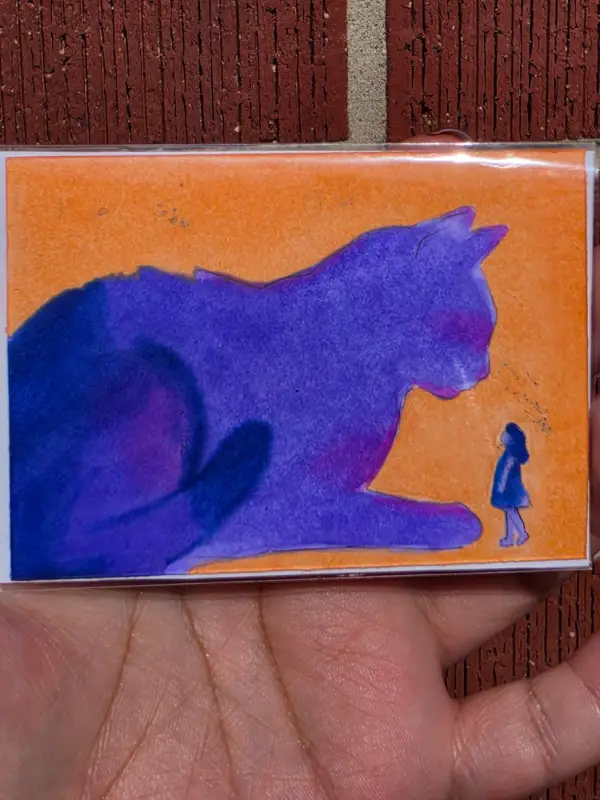 Perspective aceo art card