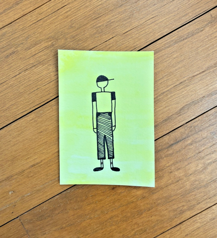 Baseball Boy aceo art card