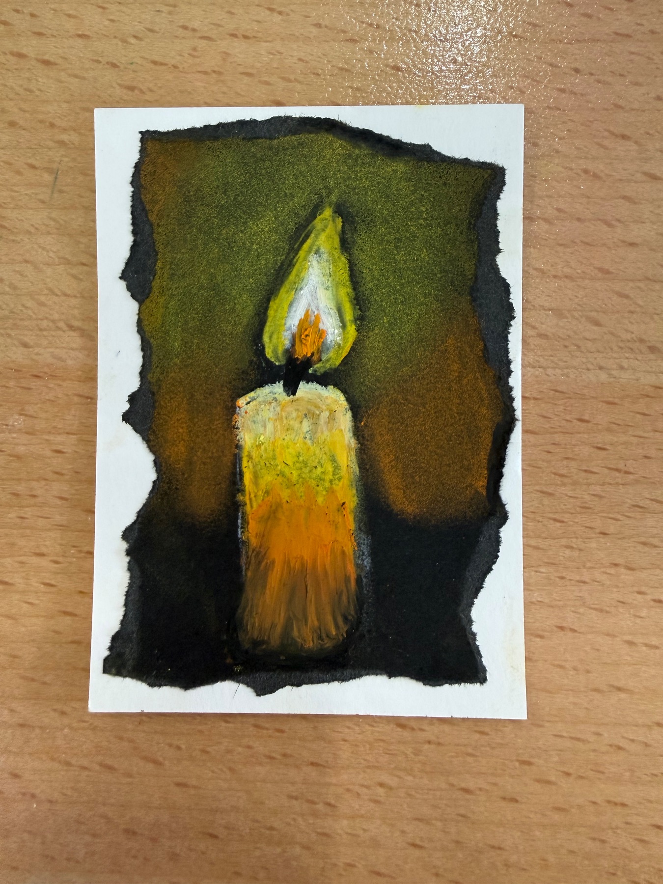 Roll&Paint Day 7 aceo art card