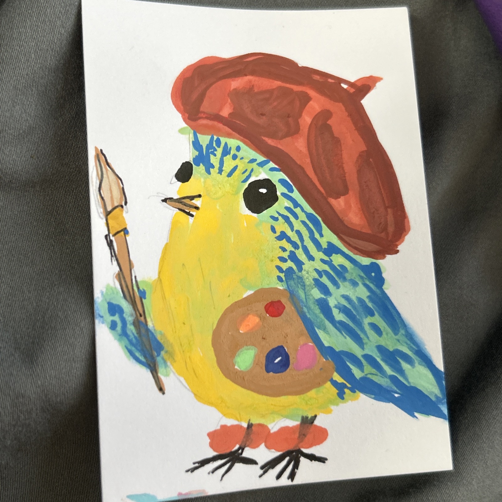 Self portrait aceo art card