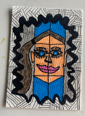 Hello There aceo art card thumbnail 1