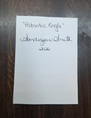 "Patriotic Eagle" aceo art card thumbnail 3