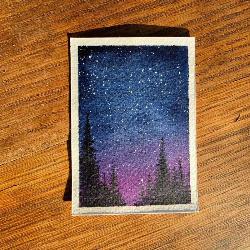 Milky Way #14 aceo art card